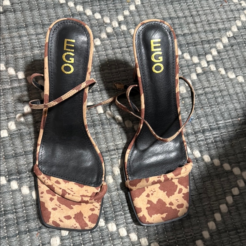 EGO Women's Brown Strappy Sandals